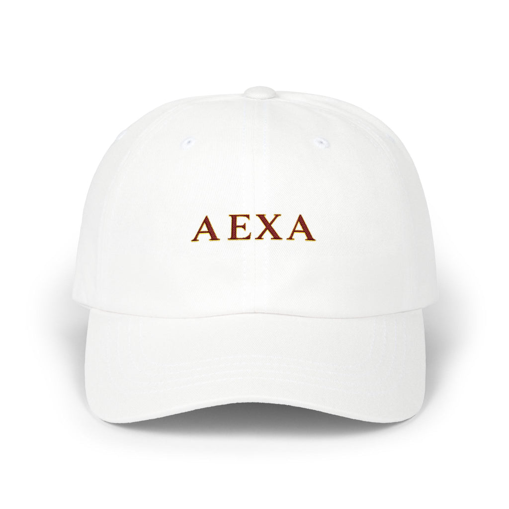 Embroidered 'AEXA' Classic Dad Cap — Minimal Monogram Baseball Hat